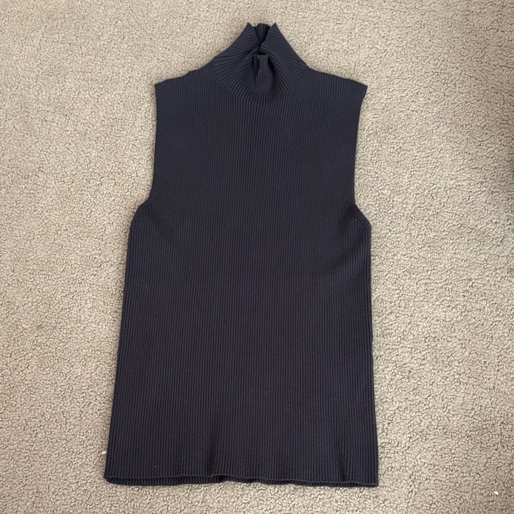 Zara Ribbed Gray Knitwear